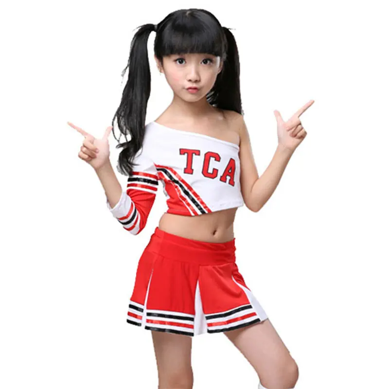 Children Competition Cheerleaders Girl School Team Uniforms KidS Kid Performance Costume Sets Girls Class Suit Suits | Тематическая