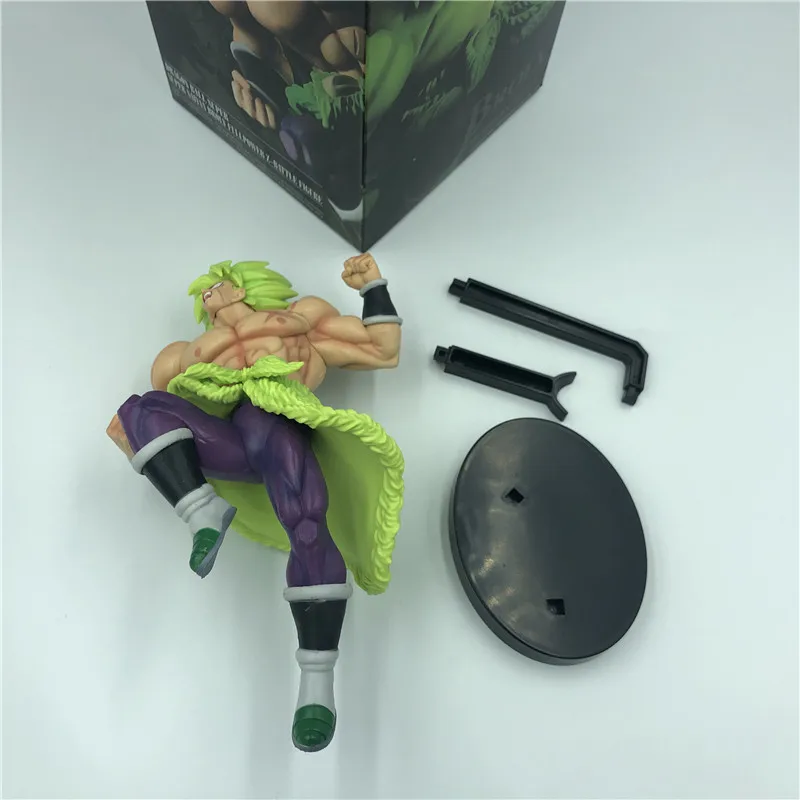 Dragon Ball Z Super Broly Movie Ver. Зеленые волосы против Гоку броли Супер Saiyan боевой формы ПВХ Фигурки Модель DBZ 24 см