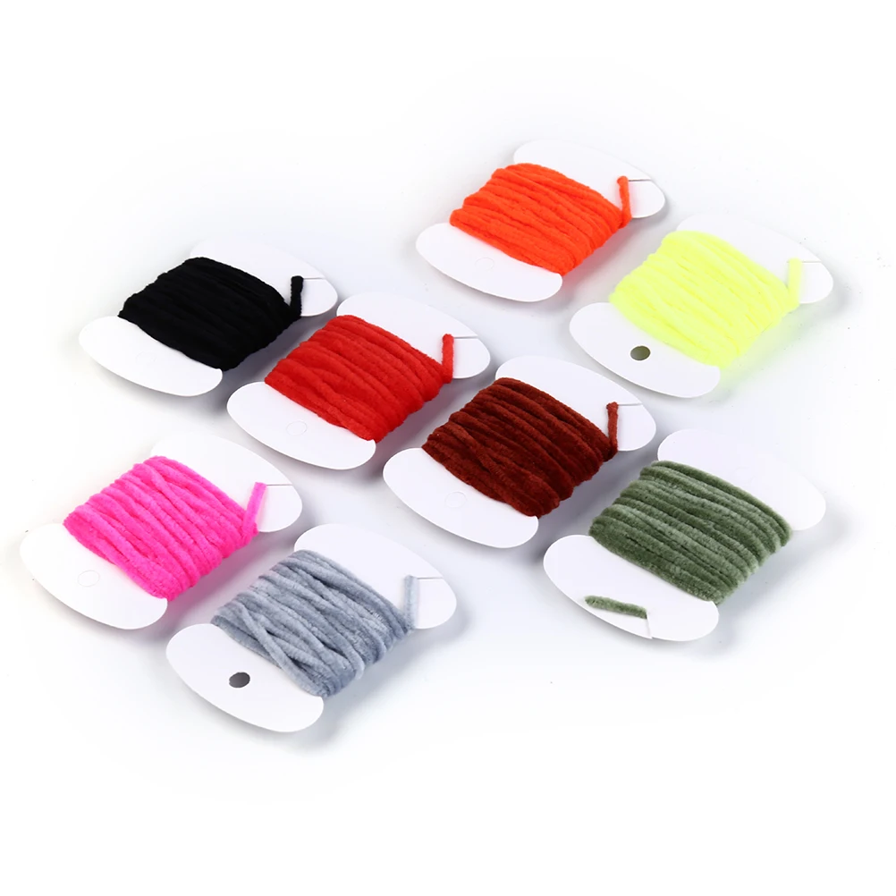 Новинка 8 цветов карт для ловли нахлыстом мишень синель материал завязывания