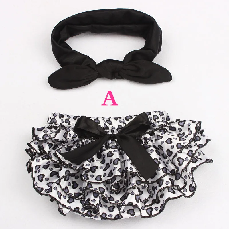 Набор повязок из хлопчатобумажной ткани с бантиком набор на подгузник трусики