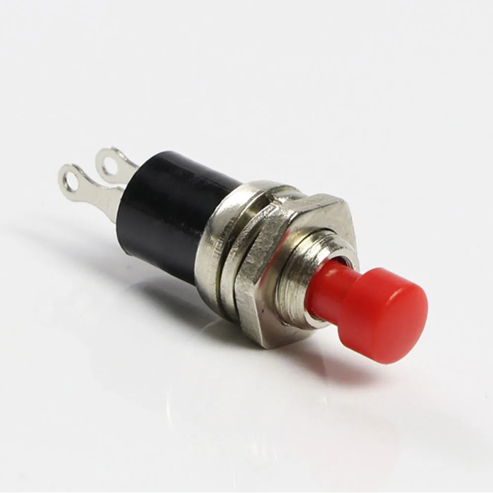 10pcs 1A 125V exquisitely Black Red Yellow Top Quality Push Button Self Return Momentary N/O Switch For especial Room Decor |