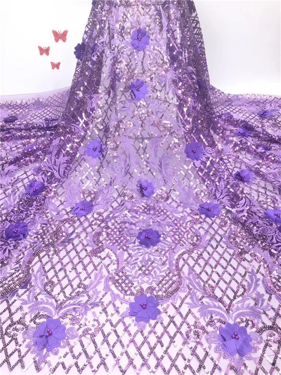 2019 Высококачественная африканская кружевная ткань органза французская сетка с