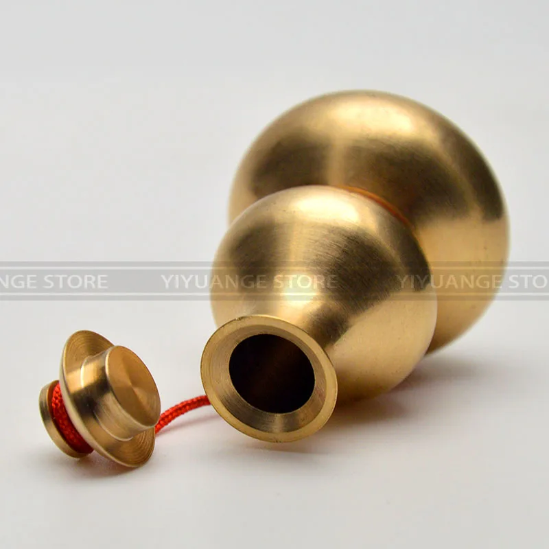 Китайский Фэншуй Ву Лу Открытый Чехол медный тыквенный амулет латунь для защиты