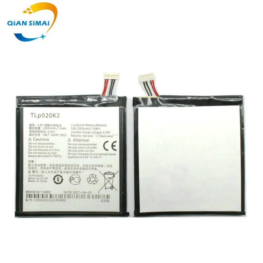 1 шт. Новинка 100% Высокое качество TLP020K2 батарея для Alcatel One Touch 6039H 6039Y 6039K Idol 3 4 7 дюйма