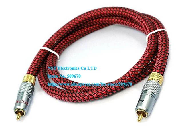 Высококачественная Чистая медь позолоченный RCA штекер аудио разъем AV кабель