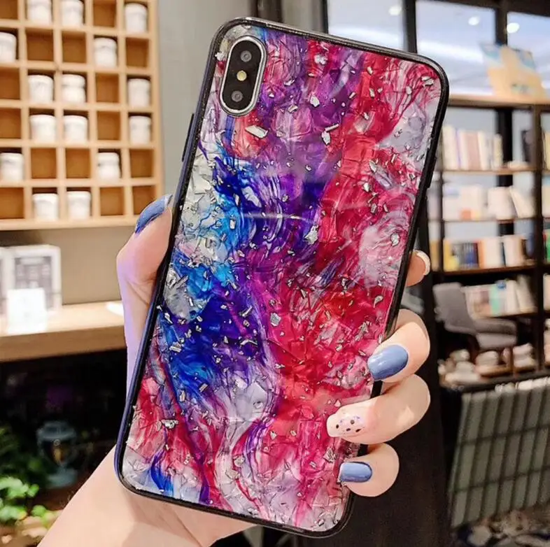 Блестящий Золотой фольгированный чехол для телефона с раковиной для huawei P20 Lite P20 Pro, чехол для huawei Nova 3i Nova 4 mate 20 Pro P30 Pro