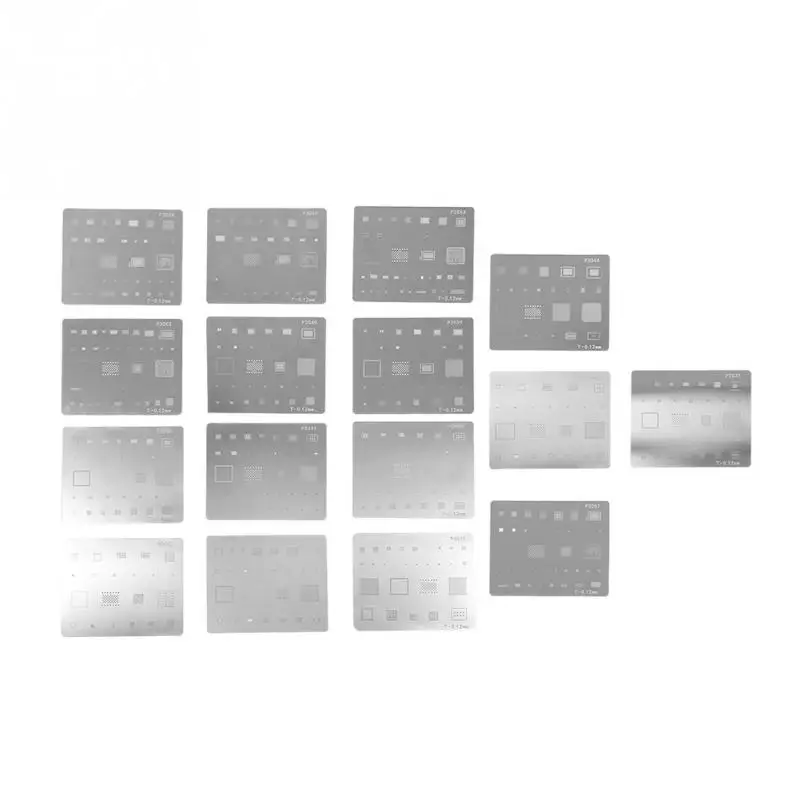 

16pcs IC Chip BGA Reballing Stencil Kits Set Solder Template for iPhone