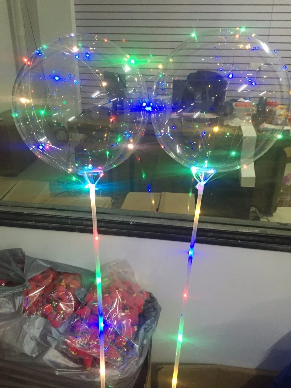 

18 inch Clear Bubble Balloon With Led Strip Copper Wire Luminous Led Balloons For wedding Decorations birthday party Supplies