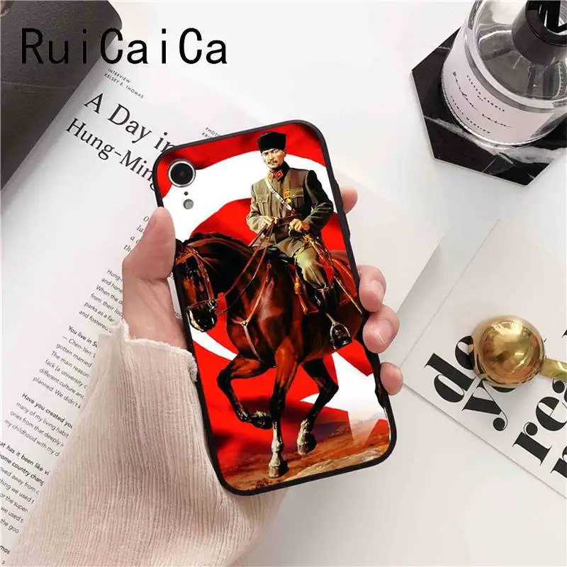 Ruicaica Турция Mustafa kemale Ataturk Мягкий Силиконовый ТПУ чехол для телефона iPhone 5 5Sx 6 7 plus 8