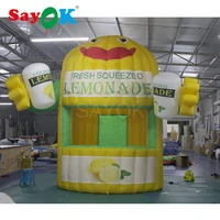 inflatable lemonade booth inflatable concession stand outdoor sale tent with air blower for event advertising promotion
