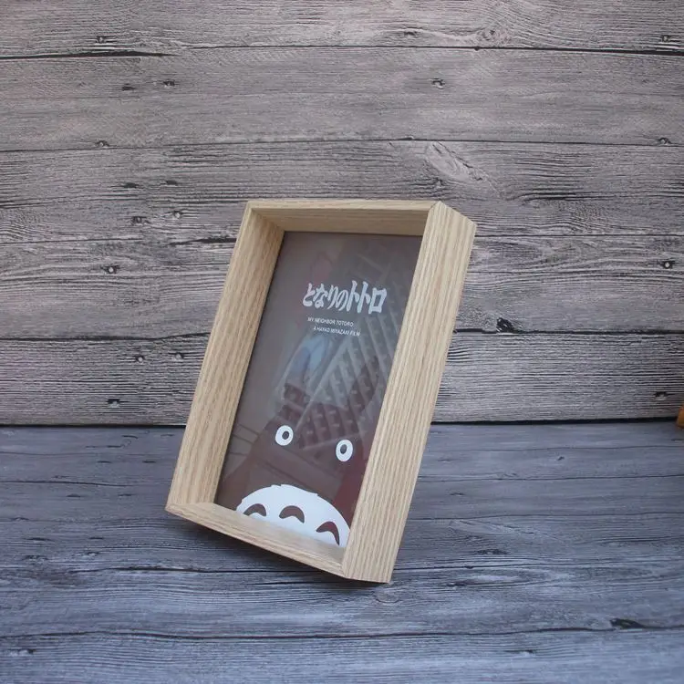 Винтажная деревянная фоторамка картинные рамки естественного цвета Декорации