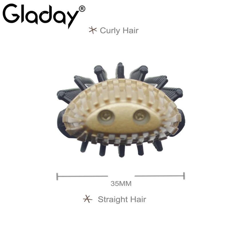 Gladay lcd Электрический Выпрямитель для волос щетка 35 мм баррель завивки