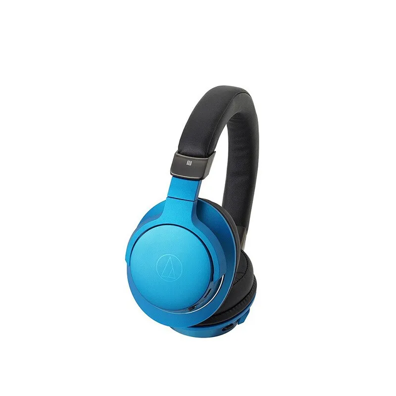 blue Оригинальные наушники Audio-Technica ATH-AR5BT, Bluetooth, музыкальные Проводные/беспроводные складные наушники с пультом дистанционного управления, микрофон Hi-Res Hifi - Цвет: blue