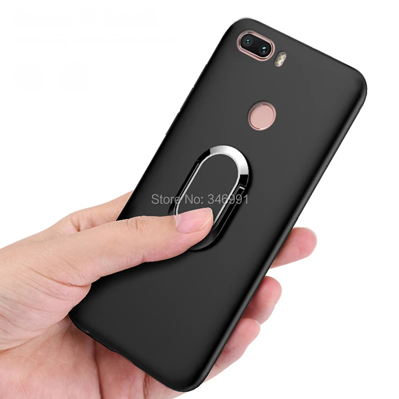 K5 Play Funda для lenovo K5 Play чехол Роскошный 5," мягкий черный силиконовый магнитный автомобильный держатель с кольцом для lenovo K5 Play Cover