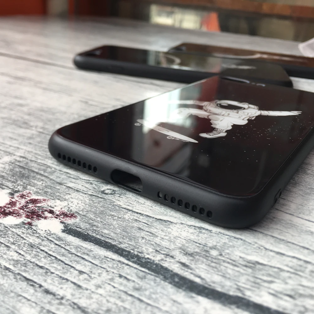 Роскошные DIY для iphone 7 8X10 Plus 6s 6 Капа пользовательский космический астронавт чехол из закаленного стекла для телефона для iphone 11 Pro XS чехол для MAX XR