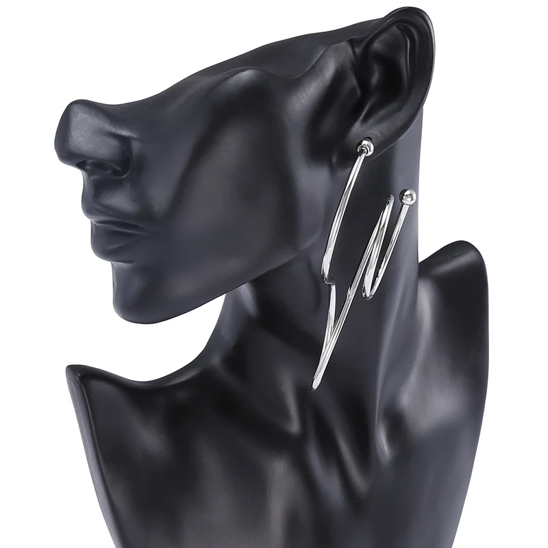 LILIE&ampWHITE Twisted Geometric 8 Big Stud Earrings For Woman Metal Hanging 2018 Jewelry Accessories Drop Shipping HC | Украшения и