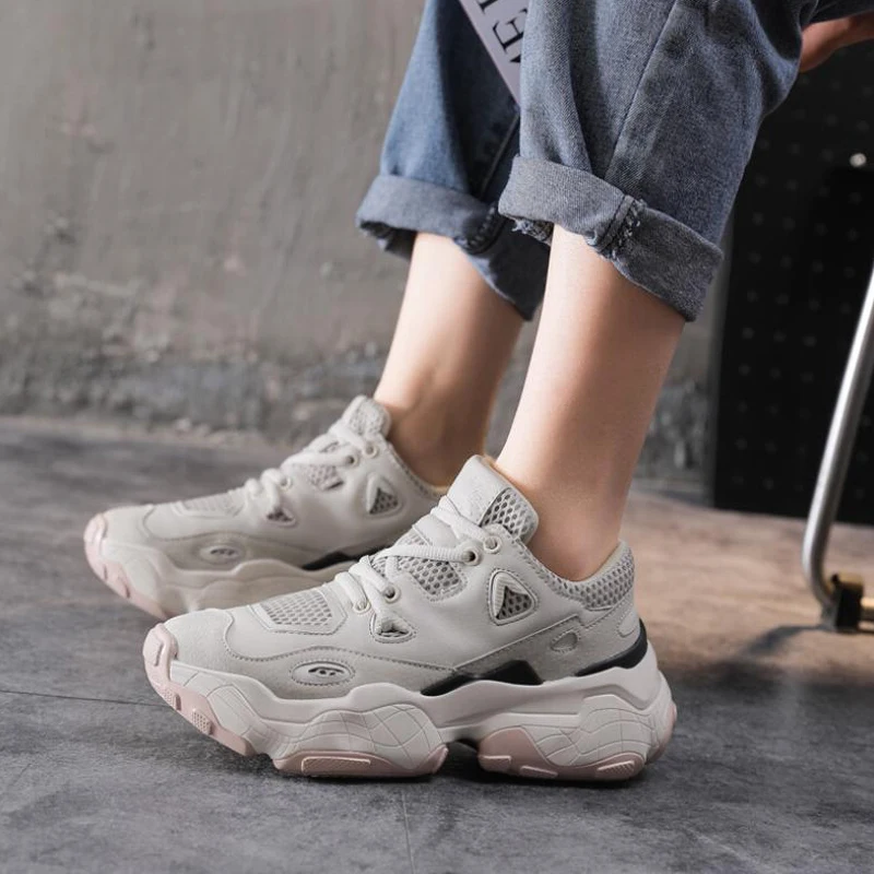 Мужские кроссовки для бега повседневная спортивная обувь из кожи пар