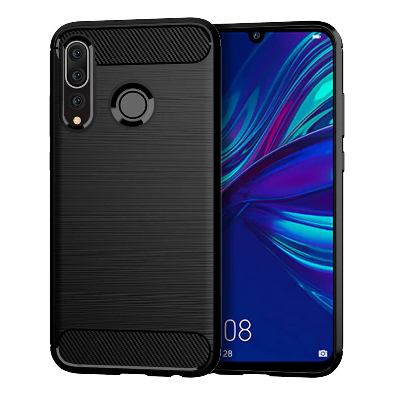 Для huawei P Smart Plus 2019 чехол Силиконовый прочный Броня мягкая задняя крышка + телефон