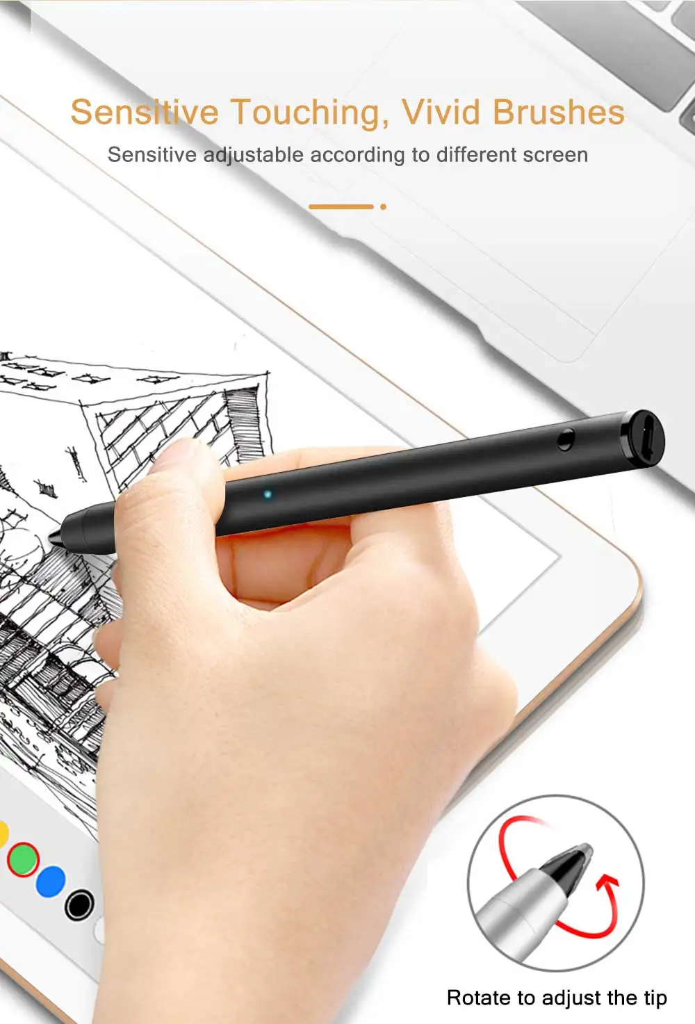 Natrberg планшет ручка для iPad карандаш емкостная сенсорная ручка стилус для Apple Pencil Mi Pad 4 Android iPhone XS MAX для рисования