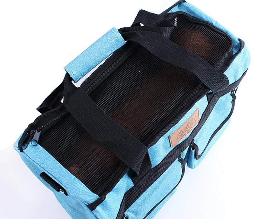 Pet открытый сумки собаки кошки портативный пакет монохромный двойной карманный