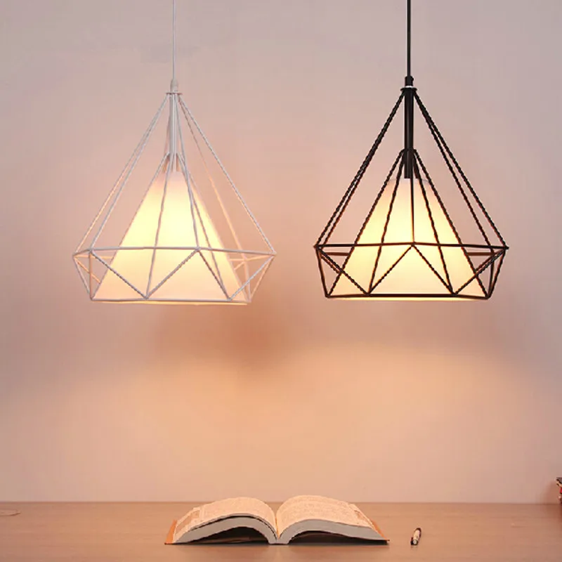 Цветная птичья клетка Подвесная лампа Скандинавская современный