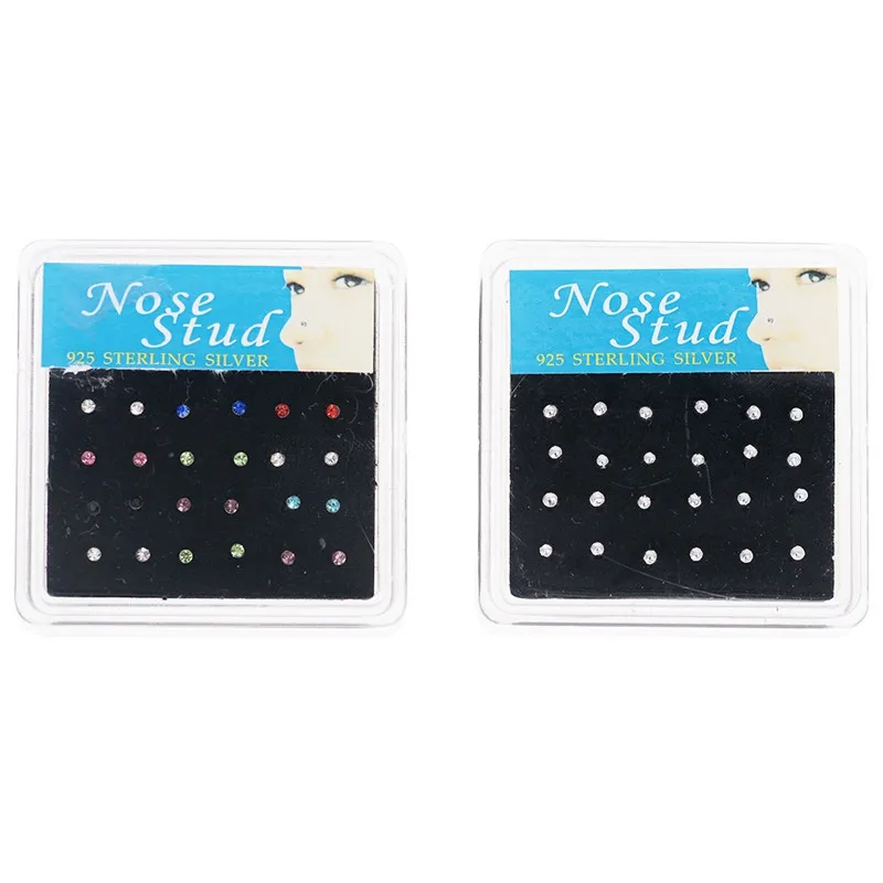 Серьги гвоздики для носа 12 цветов|body piercing|earrings bellynose stud |