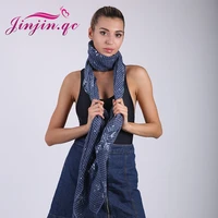 jinjin qc women scald silver snowflake print scarf women scarves and wraps warm bandana girl shawls pashmina drop shipping