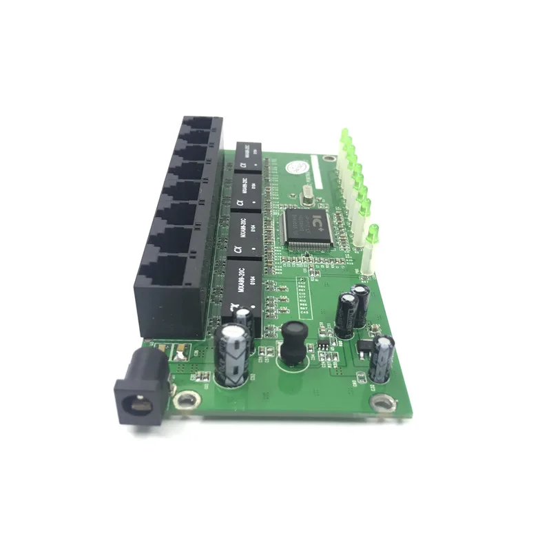 OEM 10/100 Мбит/с RJ45 8 портов Быстрый Ethernet коммутатор модуль Lan Hub US EU вилка 5 в адаптер