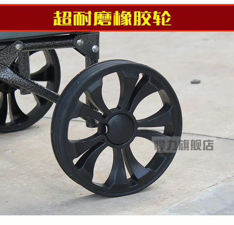 Hanli двухколесная складная тележка для покупок портативная багажная прицеп