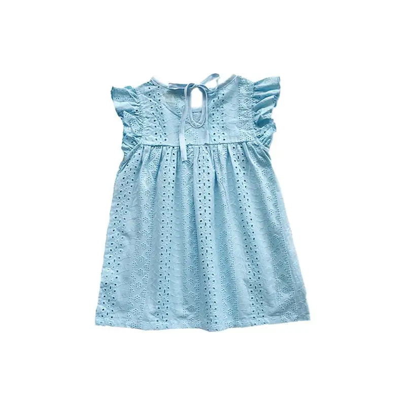 Summer Toddler Girls Brief Dresses Sleeve Children Casual Clothing New Cotton Jacquard Doll Baby Princess Tutu Dress | Детская одежда и