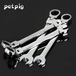 Набор ключей Petpig, гаечный ключ с храповым механизмом, 6-11 мм