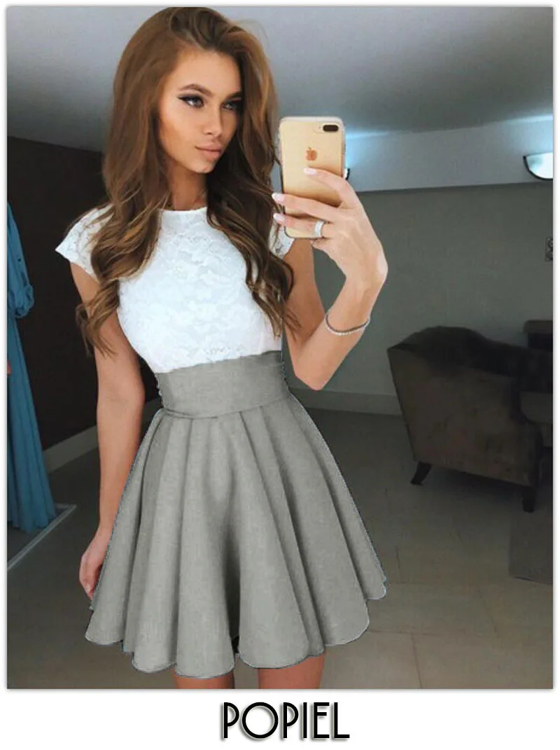 2017 новая мода лето женщины юбки Выпучивания пролапс пушистый короткая длина faldas