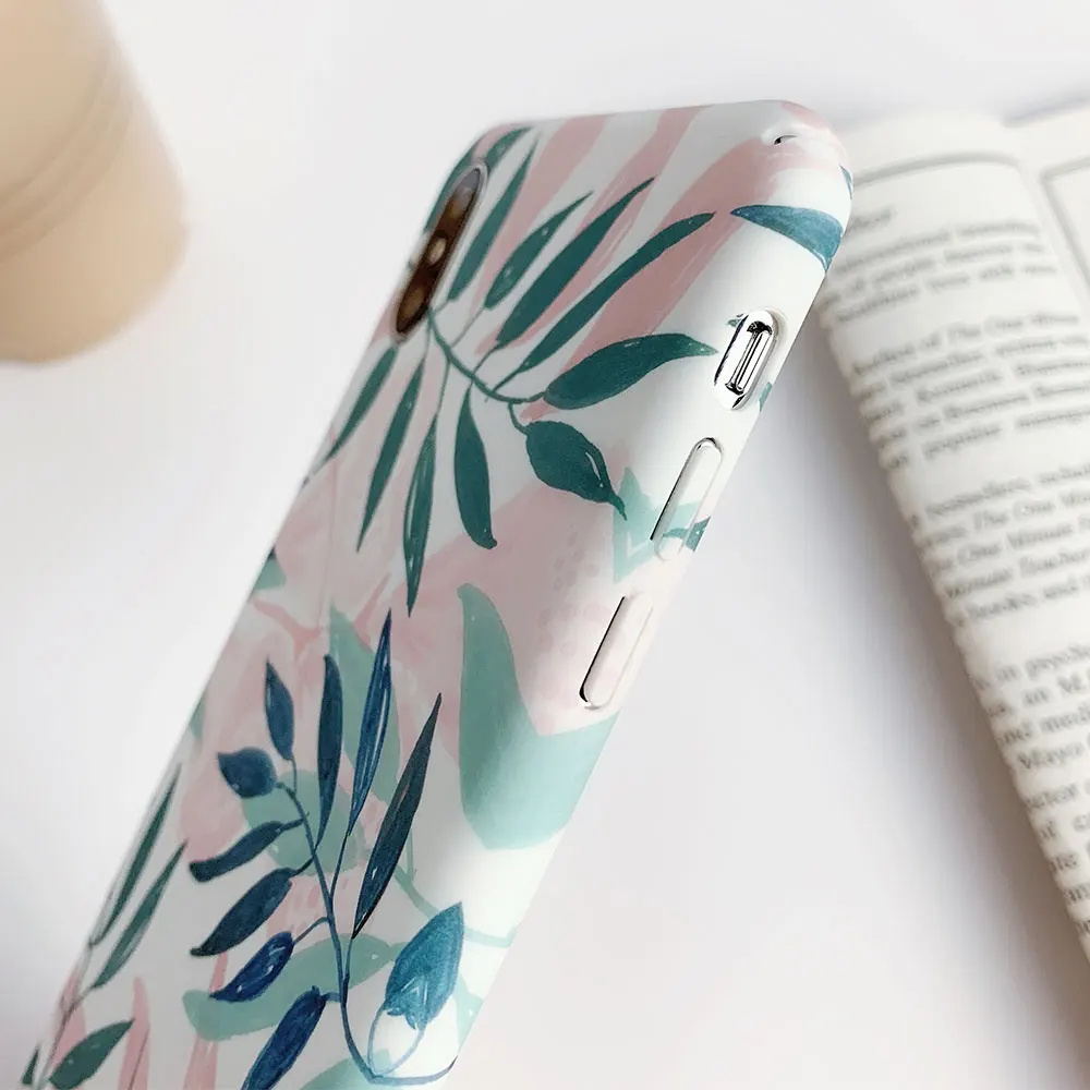 KISSCASE Leaf Phone Case For Samsung A50 A70 S10 Plus A30 A90 Back Cover Funda for J7 2017 S10E Coque |