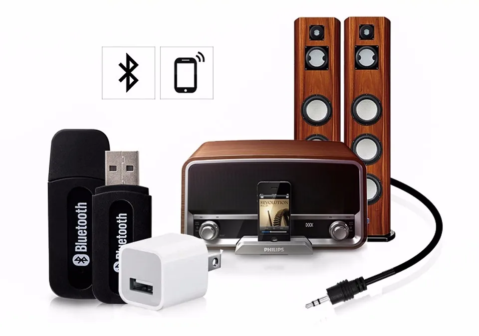 Мини USB BLUETOOTH стерео аудио приемник беспроводной музыкальный адаптер ключ для