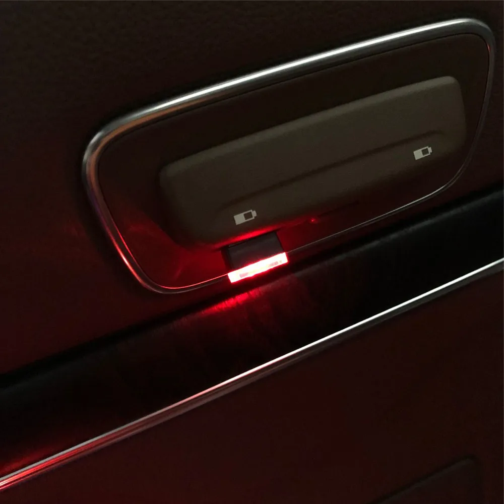 1 шт. автомобильный Стайлинг USB атмосферный светодиодный светильник чехол для Kia
