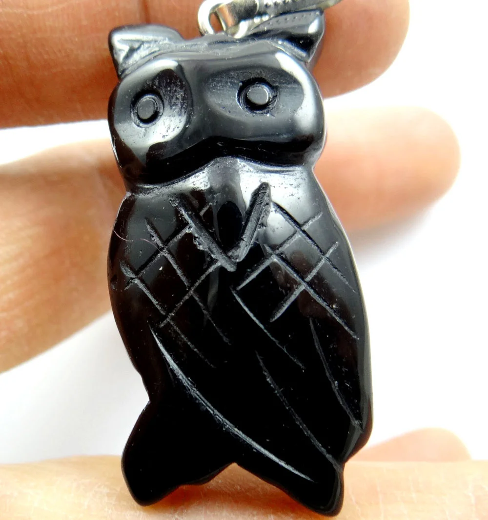 Подвеска из натурального оникса с совой 52 х20 мм|pendant for necklace|f pendantpendant necklace making |