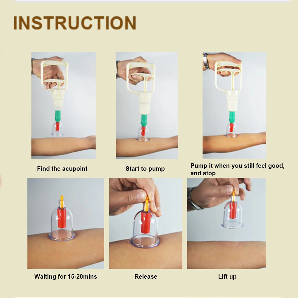 24 шт. Массажная банка + 100 спиртовые прокладки вакуумные чашки массажные банки