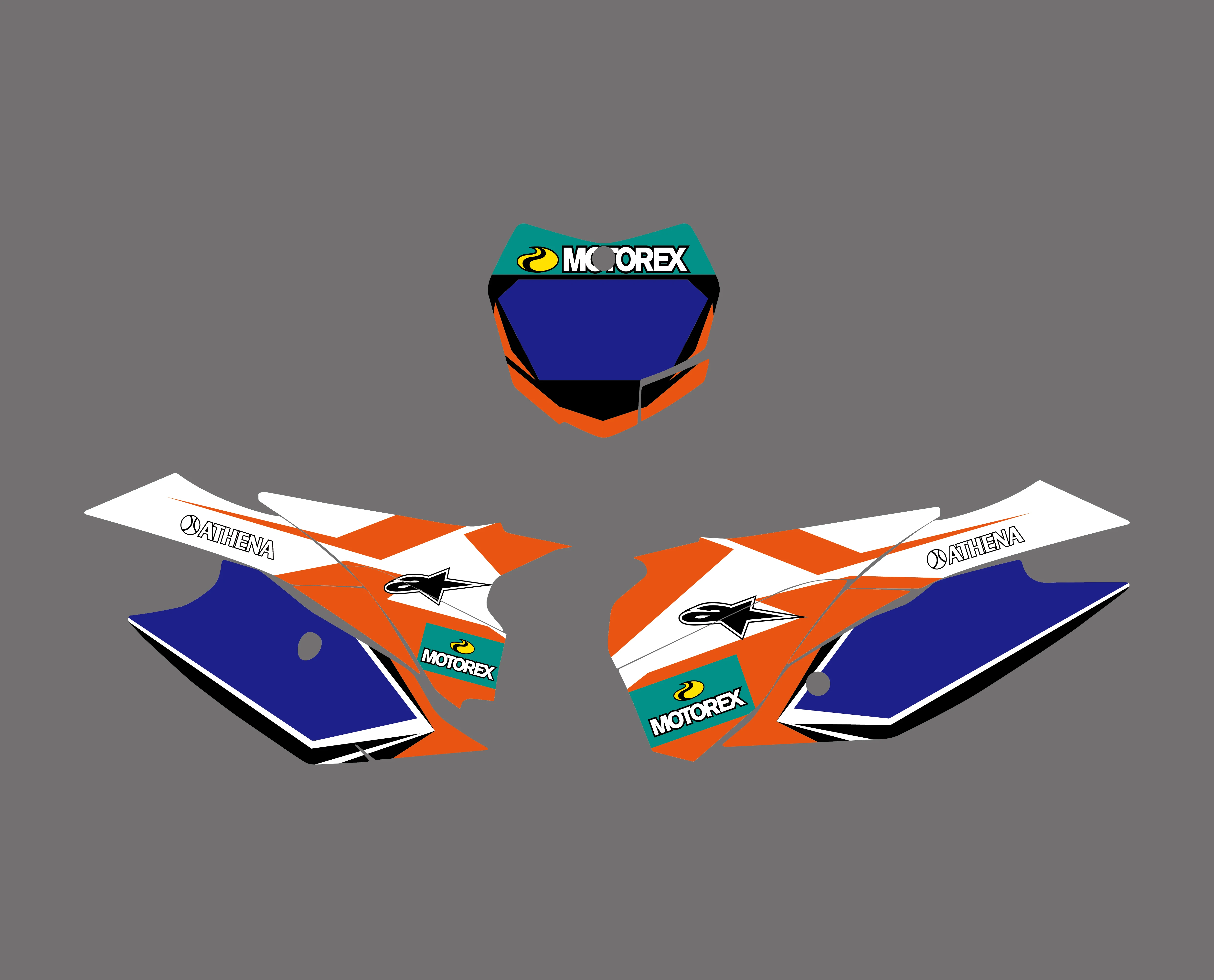 Команда фон графические наклейки комплект для KTM SX SXF SX-F XC EXC XCF XC-F 125 150 200 250 300 350 400 450 2013