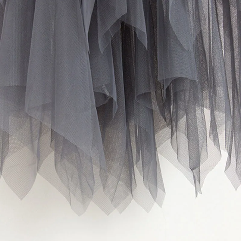 

2019 Spring Fashion Womens Mesh Tulle Skirt Female Fashion Skirt Medium Tutu Skirts
