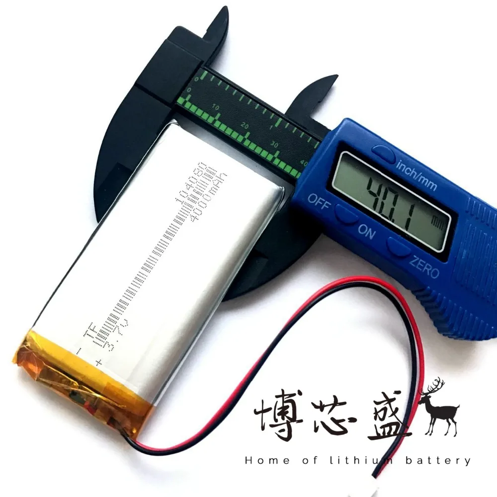 3,7 V 4000mAh 104080 полимерная литиевая батарея gps psp DVD электронные книги планшетный ПК История Машины