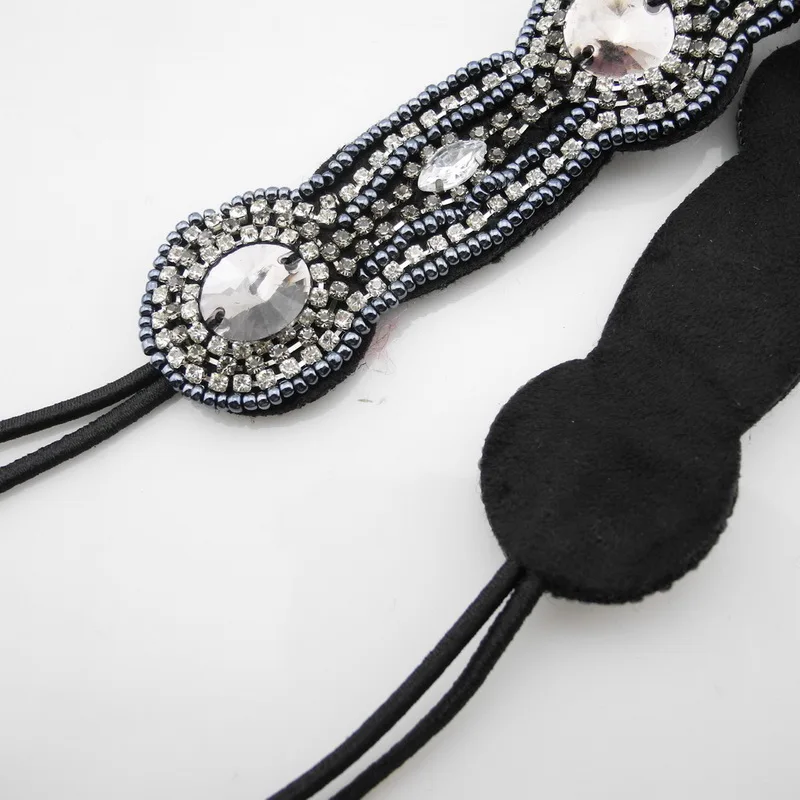Модный женский ободок для волос со стразами|banding band|beading elasticelastic bead |