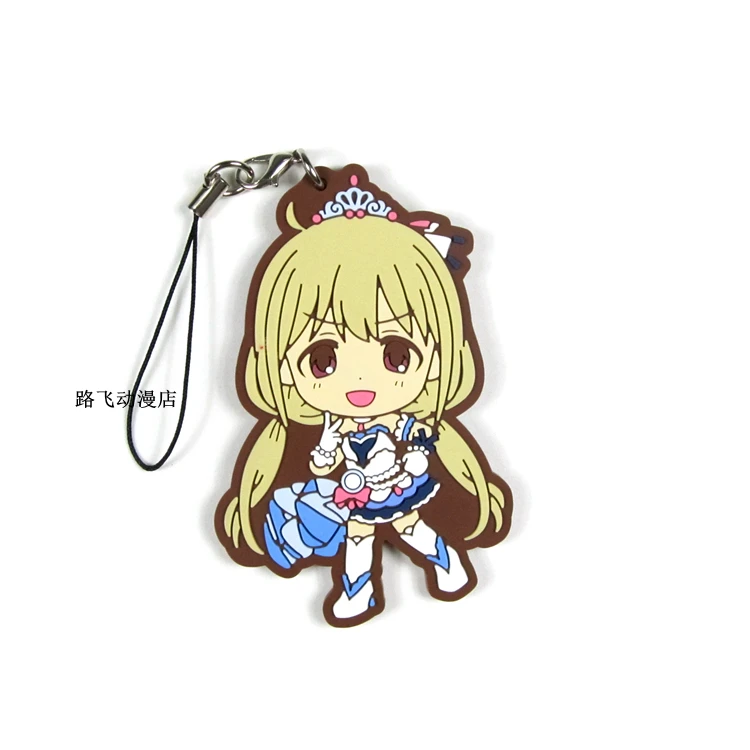 IDOLM@ STER Рин Сибуя Kanzaki Ranko фигурка аниме модель резиновый брелок кулон подарки 6 см