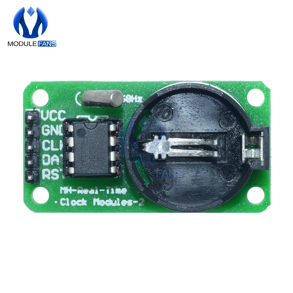 Часы в режиме реального времени DS1302 для Arduino UNO с CR2032 AVR ARM PIC SMD Без аккумулятора 3 В 5