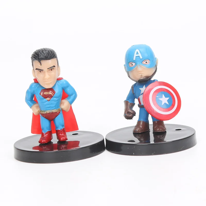 4-5 см 12 шт./компл. Marvel игрушки фигура Мстителей комплект версии Железный человек, Тора, Халка и Капитан Америка "Человек-паук" Альтрона модель игрушки куклы