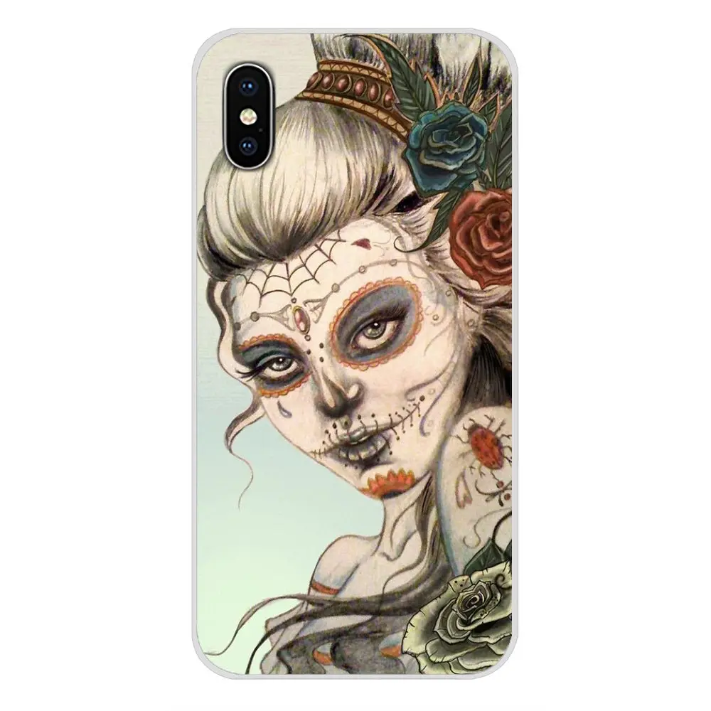 Мексиканские Аксессуары для девочек чехлы телефонов Apple iPhone X XR XS MAX 4 4S 5 5S 5C SE 6 6S 7 8