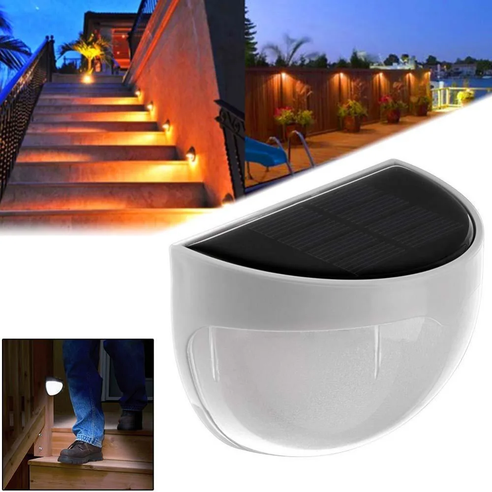 Зонд Блестящий 6 LED Солнечная лампа для наружного украшения сада панели солнечной