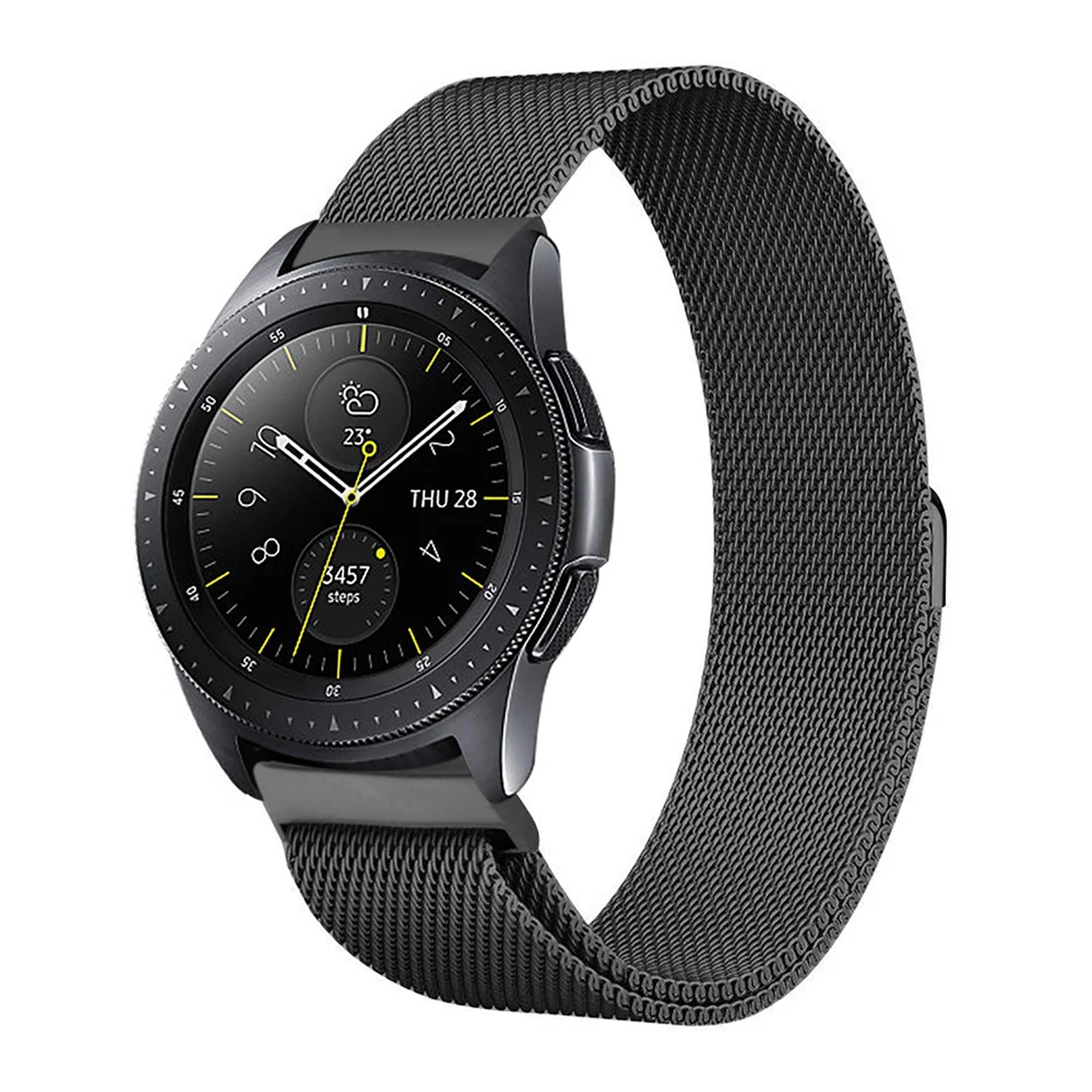 20 мм/22 мм Миланский ремешок для samsung galaxy watch 46 мм 42 мм gear S3 frontier huawei watch gt 2 active 2 amazfit bip band