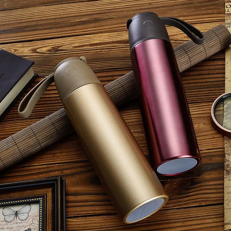 

500Ml Thermos Stainless Steel Double Wall Thermal Cup Bottle Travel Mug Water Vacuum Cup School Home Tea Coffee Drink Bottle Cup