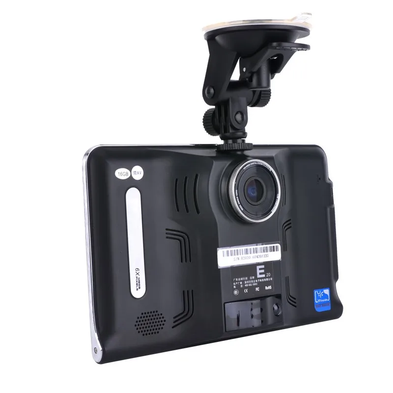7-дюймовая GPS-навигация Android DVR-видеокамера 16 ГБ Allwinner A33 Quad Core 4 CPU Радар-детектор заднего вида C on.