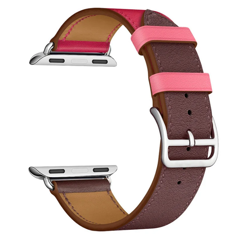 Для Apple Watch Series 4 iWatch ремешок 40 44 мм для часов из натуральной кожи 2 3 браслет 38 42